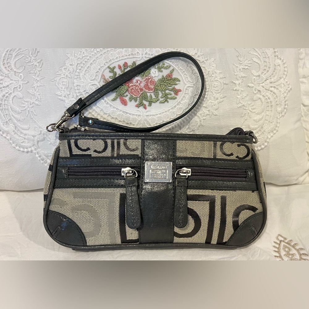 Liz Claiborne Logo Clutch Bag like new